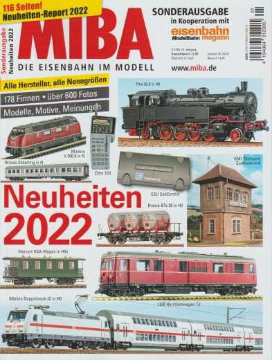 MIBA Sonderausgabe Neuheiten 2022