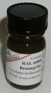 RAL 6008 Braungrün seidenmatt