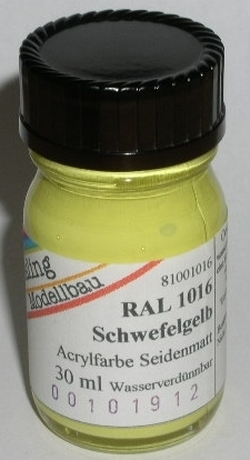 RAL 1016 Schwefelgelb seidenmatt