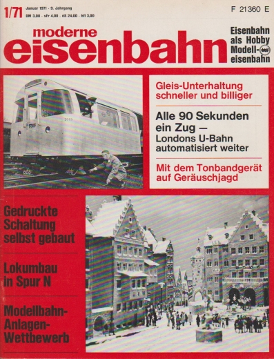 moderne eisenbahn 1-1971 - Januar