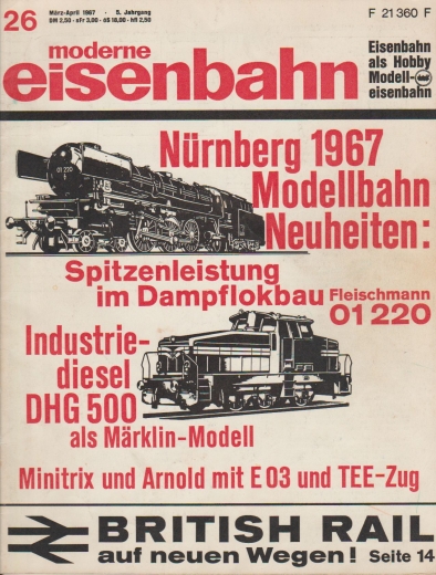 moderne eisenbahn 26 - März / April 1967