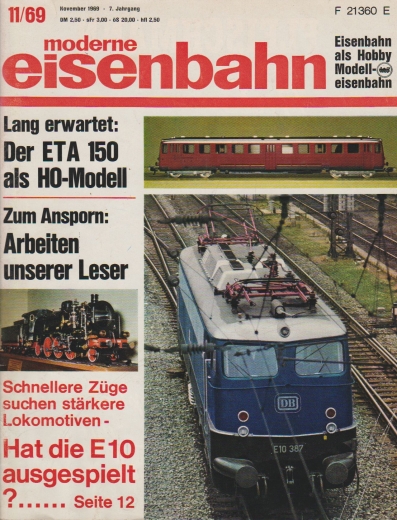 moderne eisenbahn 11 1969 - November