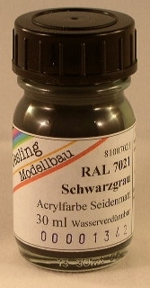 RAL 7021 Schwarzgrau seidenmatt