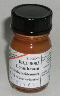 RAL 8003 Lehmbraun seidenmatt