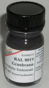 RAL 8019 Graubraun seidenmatt