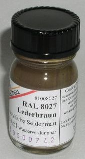 RAL 8027 Lederbraun seidenmatt