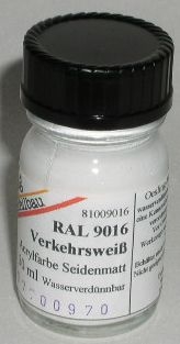 RAL 9016 Verkehrsweiß seidenmatt