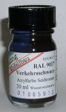 RAL 9017 Verkehrsschwarz seidenmatt