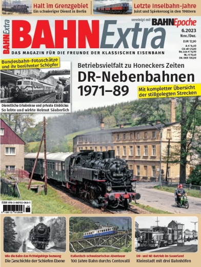 Bahn Extra 2023 Nov./Dez. - DR-Nebenbahnen 1971-89