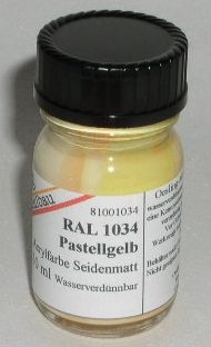 RAL 1034 Pastellgelb seidenmatt