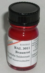 RAL 3011 Braunrot seidenmatt