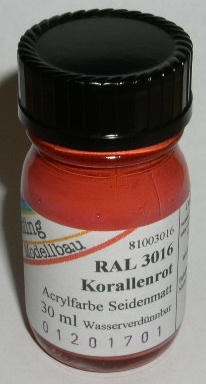 RAL 3016 Korallenrot seidenmatt