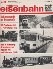 moderne eisenbahn 4-1970 - April