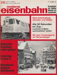moderne eisenbahn 1-1971 - Januar